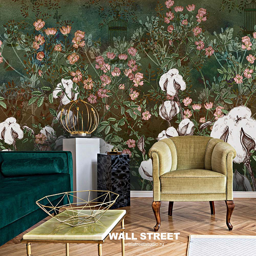 Фотообои в интерьере артикул Botanica 16, BOTANICA, Wall street