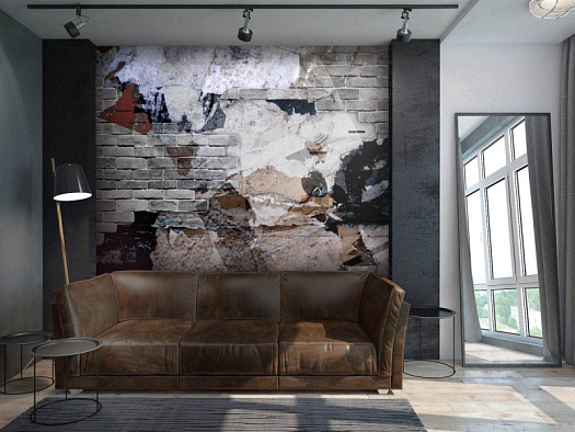 Фотообои в интерьере артикул Faktura 62, FAKTURA, Wall street