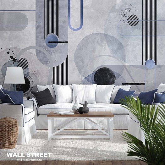 Фотообои в интерьере артикул Deco 17, DECO, Wall street