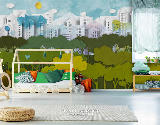 Фотообои в интерьере артикул Applique 11, APPLIQUE, Wall street Фотообои в интерьере артикул Applique 11, APPLIQUE, Wall street