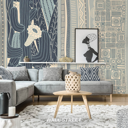 Фотообои в интерьере артикул Ethnic 10, ETHNIC, Wall street