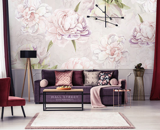Фотообои в интерьере артикул La Fioritura 25, LA FIORITURA, Wall street